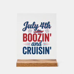 Panneau En Acrylique T-shirt vintage de bateau de débauche et de croisi