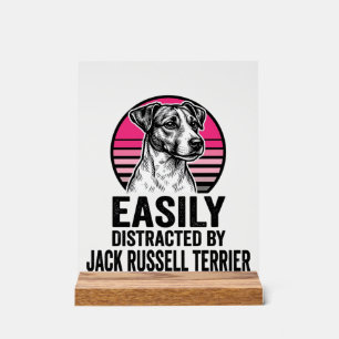 Panneau En Acrylique T-shirt vintage Jack Russell Terrier facilement di