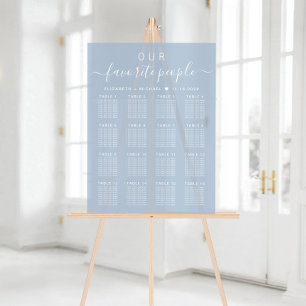 Panneau En Acrylique Table Chic 16 Poussiéreux Bleu Mariage Sièges giv