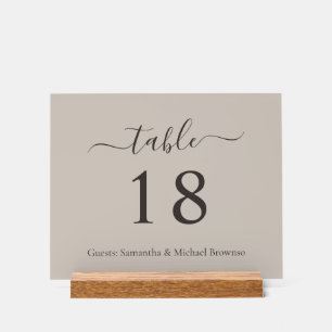 Panneau En Acrylique Table de mariage romantique beige
