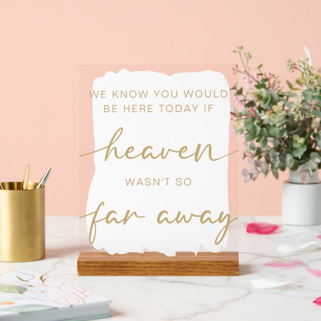 Panneau En Acrylique Table mémoire Mariage simple (Mariage)