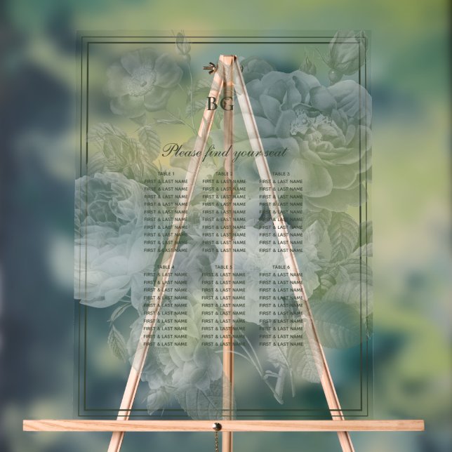 Panneau En Acrylique Tableau vintage des sièges Mariages de la partie J (Neutre)