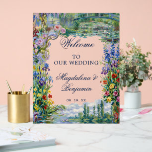 Panneau En Acrylique Tableaux d'art de Monet Floral Coloré Mariage de J