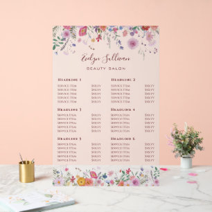 Panneau En Acrylique Tarif Fleur sauvage frais
