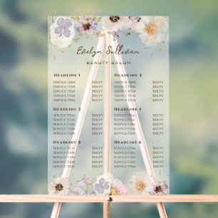 Panneau En Acrylique Tarif Fleurs séchées