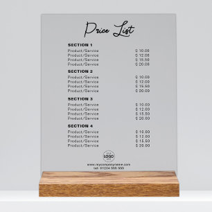 Panneau En Acrylique Tarif personnalisé ou prix de service moderne