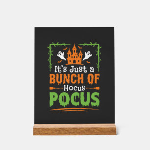 Panneau En Acrylique Tas de tours de magie Halloween