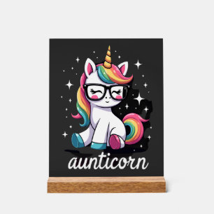 Panneau En Acrylique Tatie Licorne Tata qui Dab Tante Licorne Tata Noël