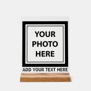 Panneau En Acrylique Télécharger une photo et ajouter du texte - Person