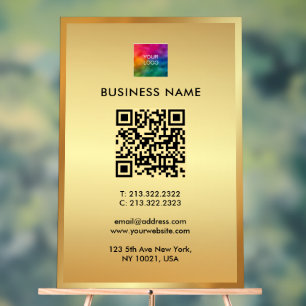 Panneau En Acrylique Télécharger Votre Logo Modèle Promotional QR Code 