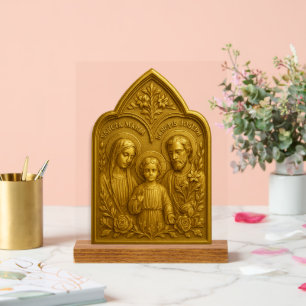 Panneau En Acrylique Temple Saint-Famille Jésus Marie et Joseph