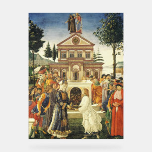 Panneau En Acrylique Tentations du Christ de Sandro Botticelli