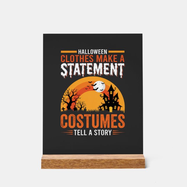 Panneau En Acrylique Tenues de Halloween Déclaration Conception de Mais (Recto)