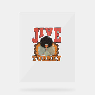 Panneau En Acrylique Thanksgiving & Fall Apparel, Jive Turquie - Retro