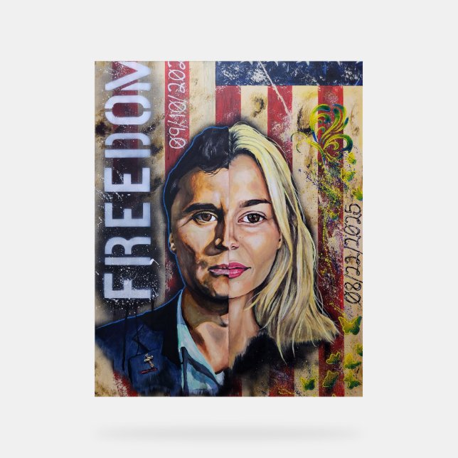 Panneau En Acrylique The Cost of Freedom - American Patriot Artwork (Recto)