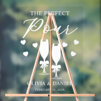 Panneau En Acrylique The Perfect Pour Custom Wedding
