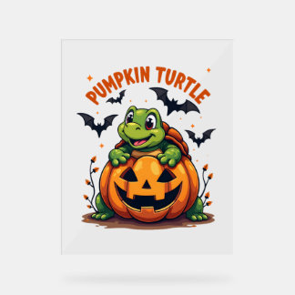 Panneau En Acrylique Tortue citrouille