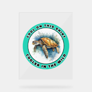 Panneau En Acrylique Tortue de mer