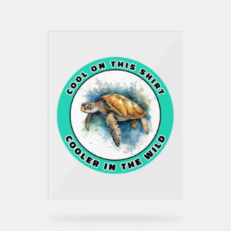 Panneau En Acrylique Tortue de mer