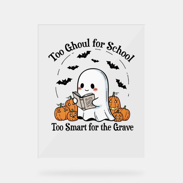 Panneau En Acrylique Trick ou Treat Halloween (Recto)