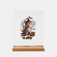 Trop mignon pour effrayer Funny Halloween Dog Corg