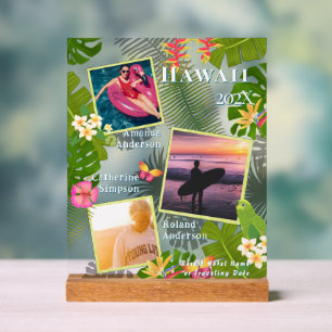 Panneau En Acrylique Tropical Paradise Voyage Mémoire Photo Mer