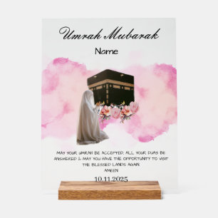 Panneau En Acrylique Umrah Moubarak