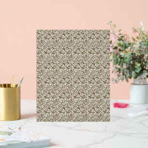 Panneau En Acrylique un arrière - plan blanc et marron avec de petits p