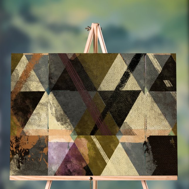 Panneau En Acrylique Un design abstrait moderne (Neutre)