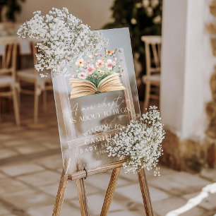 Panneau En Acrylique Un Nouveau Chapitre Est Sur Le Point De Commencer 