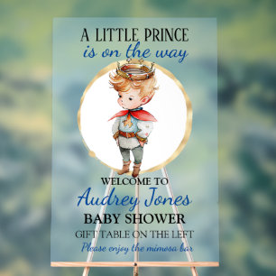 Panneau En Acrylique Un Petit Prince Se Trouve Sur Le Chemin Du Baby sh