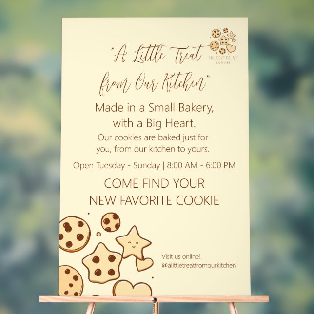 Panneau En Acrylique Un petit régal de notre cuisine (Neutre)