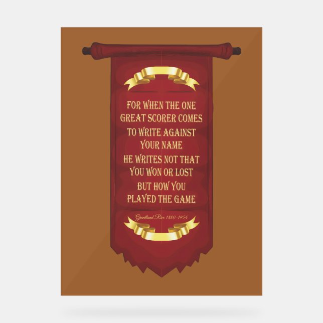 Panneau En Acrylique Un verset de motivation inspirant (Recto)