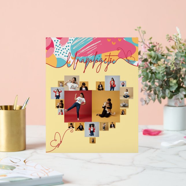 Panneau En Acrylique Unapologetic Personalized Feminine Photo Collage (Mariage)