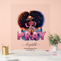 Une Africaine Américaine Chrétienne Basée Sur La F