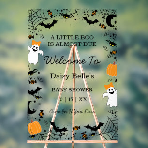 Panneau En Acrylique Une petite fantôme est presque arrivée Fête de béb