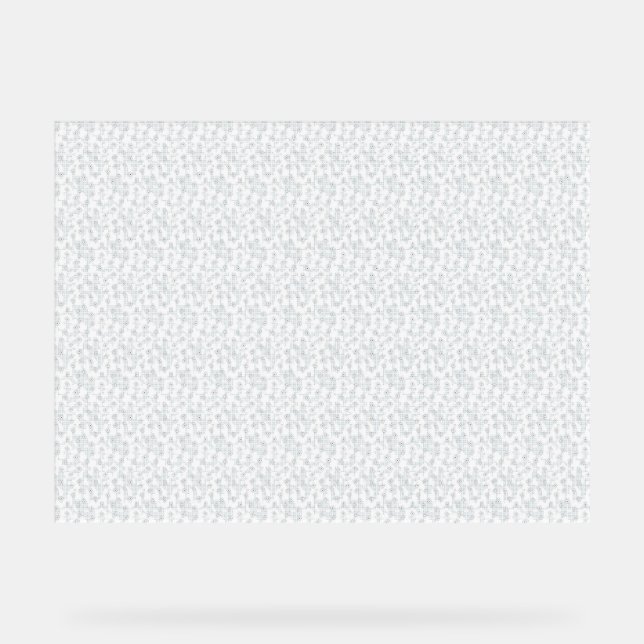 Panneau En Acrylique Une surface entièrement blanche et sans fonctionna (Recto)