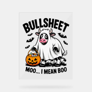 Panneau En Acrylique vache halloween