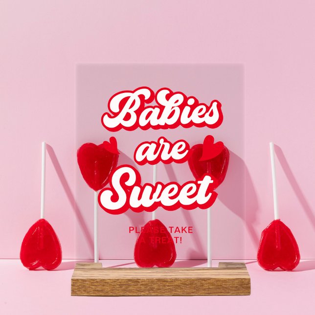 Panneau En Acrylique Valentine Baby shower Favor (Créateur téléchargé)