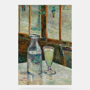 Panneau En Acrylique Van Gogh - Nature morte Verre d'absinthe et carafe