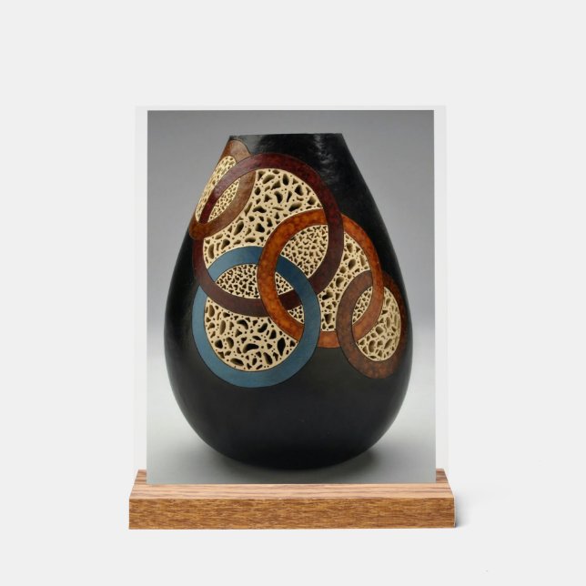 Panneau En Acrylique  Vase Décoratif Moderne – Design Scu (Recto)