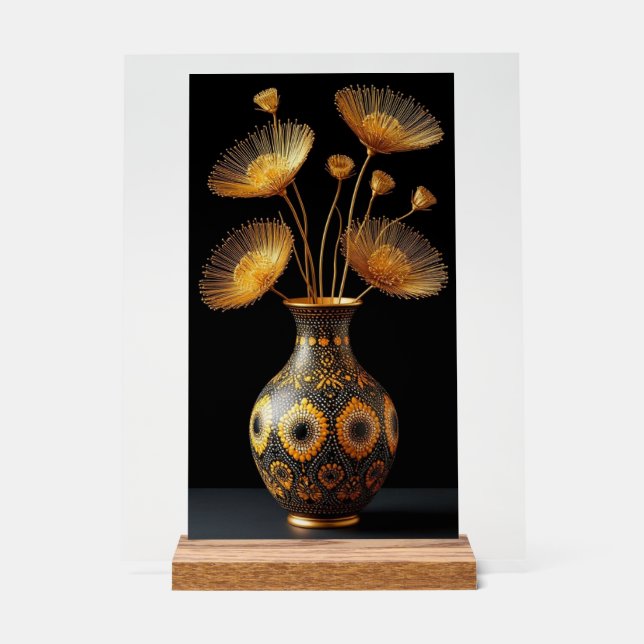 PANNEAU EN ACRYLIQUE VASE TRES CHIC ET ELEGANT (Recto)