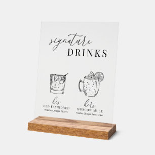 Panneau En Acrylique Verre noir & blanc élégant et moderne