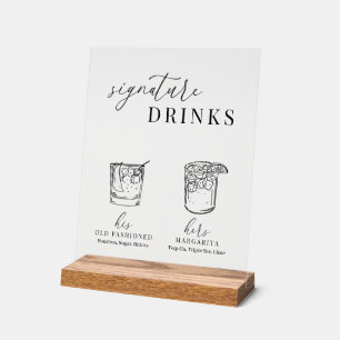 Panneau En Acrylique Verre noir & blanc élégant et moderne