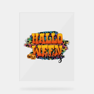 Panneau En Acrylique Vibes d'Halloween