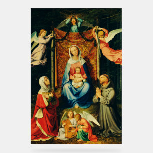 Panneau En Acrylique Vierge à l'Enfant, Ste Adélaïde et St François