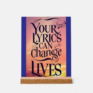 Panneau En Acrylique Vos Paroles Peuvent Changer Des Vies