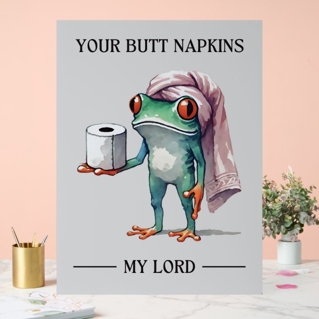 Panneau En Acrylique Vos serviettes Butt Mon Seigneur (Mariage)