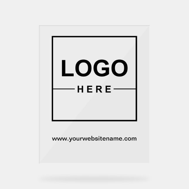 Panneau En Acrylique Votre logo professionnel acrylique (Recto)