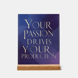 Panneau En Acrylique Votre Passion Anime Votre Production